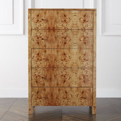 Brynn Tall Dresser Wood Burl, Wide Dresser, Luxe Design, Tall Dresser, Custom Mirrors, Z Gallerie, Moving Furniture, Bedroom Dressers, Selling Furniture