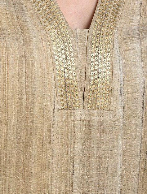 Silk Kurti Designs, Salwar Neck Designs, Neck Patterns, Churidar Designs, Simple Kurta Designs, Designer Kurti Patterns, Short Kurta, Simple Kurti Designs, Anita Dongre