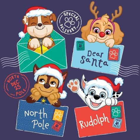 PAW Patrol on Instagram: “Letters to Santa are on their way from Adventure Bay to the North Pole. 🦌🎄🐶 . Which PAW toy is on your kids wish list this holiday season?…” Instagram Letters, Paw Patrol Christmas, Christmas Cards 2017, Letters To Santa, Bon Point, Christmas Props, Marshall Paw Patrol, Paw Patrol Pups, Paw Patrol Cake