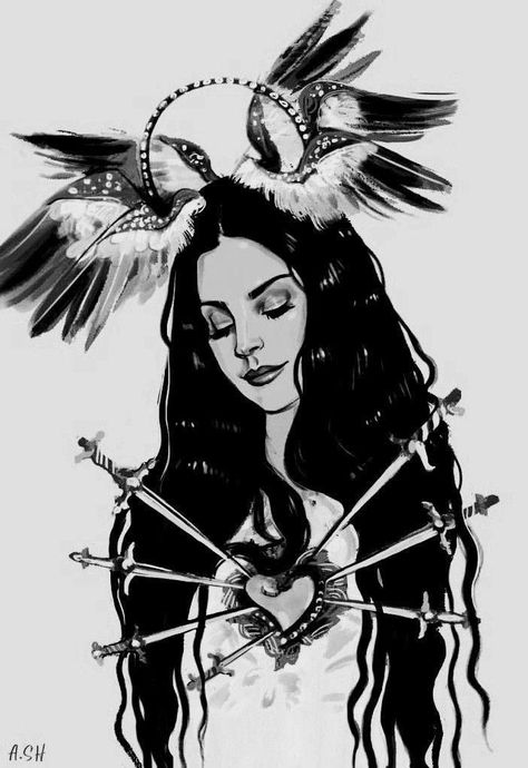 Lana Del Rey Traditional Tattoo, The Love Witch Tattoo, Lana Del Rey Drawing, Lana Del Rey Tattoos, Lana Del Rey Tattoo, Chest Tattoo Ideas, Lana Del Rey Art, Castle Tattoo, Chest Hair