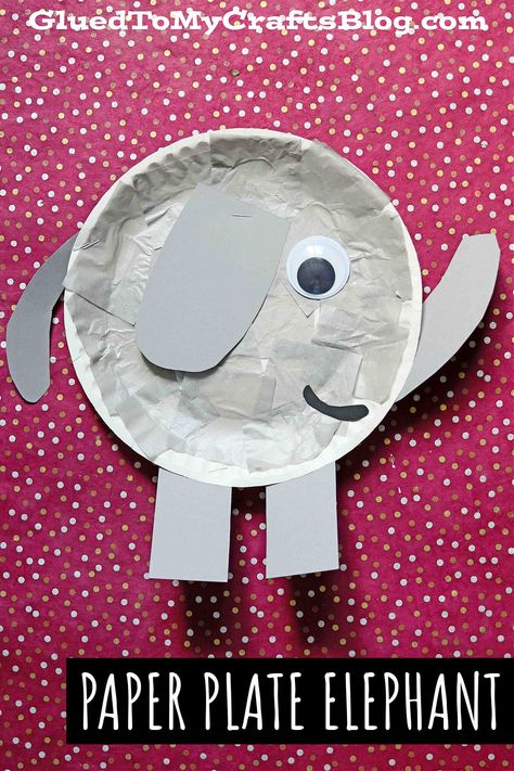 Preschool Elephant Crafts, Hippo Crafts, Cool Crafts For Kids, Elephant Craft, Balloon Elephant, Craft Ideas With Paper, Zoo Animal Crafts, Ideas With Paper, Kids Craft Ideas