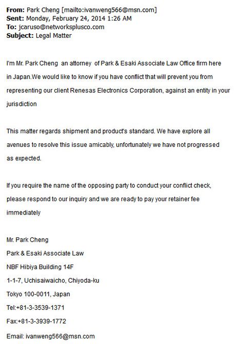 Click here to read more about a fake legal email going around to try collect information from you. networksplusco.com/fake-legal-matters Law Office, First Name, Law Firm, Email Address, First Names, Click Here, To Read, Read More, Matter