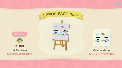 (4) nobodynobodynobody on Twitter: "glitchy face paint for your distorted needs~ #AnimalCrossing #ACNH #acnhdesign https://t.co/vlM5L1kuQR" / Twitter Acnh Face Paint, Acnh Codes, Bar Designs, Paint Code, Animal Crossing Qr, The Search, Not Mine, Animal Crossing, Location History