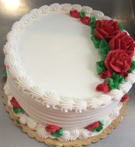 Butter Cream Design Cake, Butter Cream Birthday Cake, Traditional Birthday Cake, Buttercream Cake Designs, Fondant Cake Designs, Buttercream Cake Decorating, Chocolate Cake Decoration, Christmas Cake Designs, Simple Cake Designs