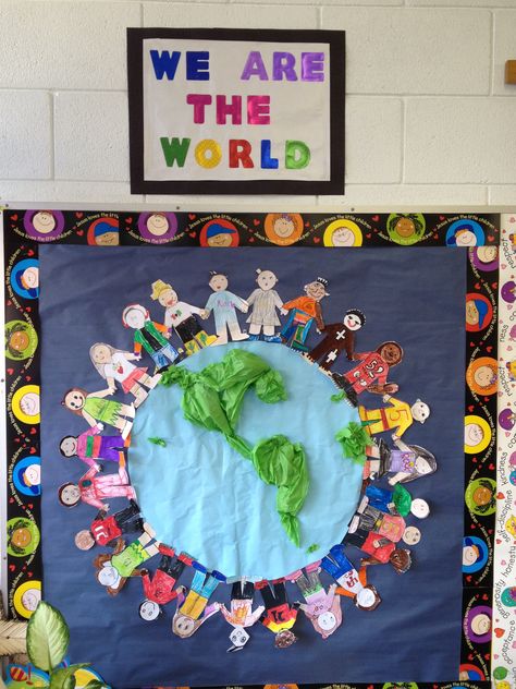 "Jesus loves the children of the world" or "Go & tell the world about Jesus" bulletin board. All Around The World Bulletin Board, Around The World Bulletin Board Ideas, World Bulletin Board Ideas, Around The World Bulletin Board, Jesus Bulletin Boards, World Bulletin Board, Around The World Crafts For Kids, Christian Bulletin Boards, Around The World Theme