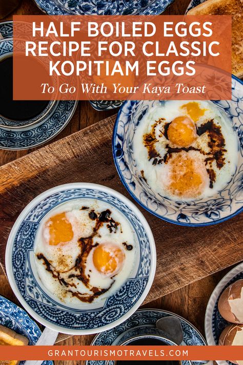 Boiled Egg Times, Steam Egg Recipe, Soft Boiled Eggs Recipe, Boiled Eggs Recipe, Recipes By Ingredients, Soft Eggs, Half Boiled Egg, Kaya Toast, Boiled Egg Recipes