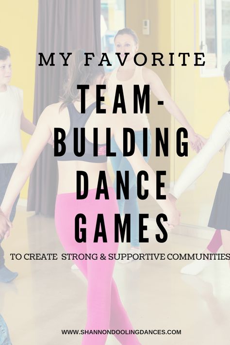 Team Building Sleepover, Dance Ice Breaker Games, Dance Team Building Activities, Bonding Games For Teams, Dance Team Party Ideas, Dance Team Bonding Activities, Cheer Team Bonding Activities, Dance Class Games, Preschool Ballet