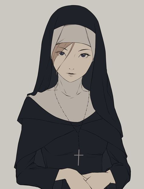 This is a pretty drawing but I don't know when I'd ever make a num character... Nun Outfit, Small Drawings, Scary Art, Drawing Clothes, Drawing Reference Poses, Manga Drawing, Character Design Inspiration, Cartoon Drawings, Anime Character Design