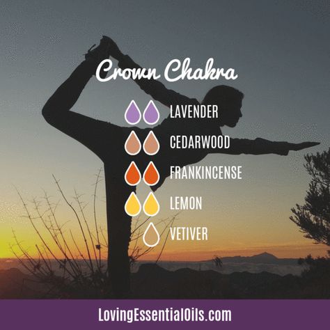 Essential Oils For Crown Chakra, Crown Chakra Essential Oils, Chakra Diffuser Blends, Chakra Essential Oil Blends, Chakra Balancing Essential Oils, Essential Oils For Chakras, Diy Essential Oil Recipes, Essential Oil Combinations, Essential Oil Diffuser Blends Recipes