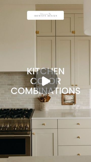 Interiors by Identity Design | New builds & Remodeling on Instagram: "Pro tip: Colors may appear different depending on lighting & surrounding finishes. We recommend trying out samples in your space to see how the colors truly come to life!

Classic never goes out of style! 
Here are 4 timeless kitchen cabinet & wall color combos from Sherwin Williams to inspire your next renovation🤍⬇️✨

🤍Navy & White:  Hale Navy (SW 6244) cabinets create a dramatic statement, perfectly balanced by the clean lines of Pure White (SW 7005) walls.  A sophisticated and timeless choice.

🤍Charcoal & Cream:  Peppercorn (SW 7674) cabinets add a touch of modern edge, softened by the warmth of Alabaster (SW 7008) walls.  A classic combination with a touch of personality.

🤍Forest Green & Warm White:  Dark Hunte Accessible Beige Sw, Kitchen Cabinet Wall, Timeless Kitchen Cabinets, Cream Kitchen Cabinets, Instagram Pro, Hale Navy, Cream Kitchen, Cabinet Wall, House Deco