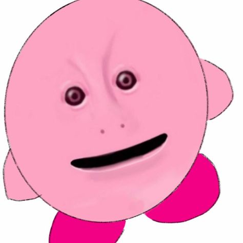 THIS IS THE MOST CURSED IMAGE IVE POSTED Cursed Kirby Images, Kirby Moodboard, Cursed Kirby, Kirby Pokemon, Cursed Image, Kirby Memes, Kirby Character, Something In The Way, Kirby Art