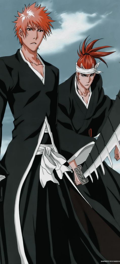 Kurosaki Ichigo Renji Abarai Ichigo and Renji Lockscreen Edit Icons Aesthetic Wallpaper Bleach Anime Sobrenatural Shounen Ichigo And Renji, Renji Bleach, Naruto Phone Wallpaper, Bleach Renji, Abarai Renji, Bleach Wallpaper, Ichigo Kurosaki Wallpaper, Ichigo And Orihime, Renji Abarai