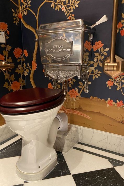 Plumbing Humor, Low Level Toilet, Toilet Cistern, Dark Home Decor, Dark Home, Name Plaque, Classic Bathroom, Bathroom Goals, Rv Remodel