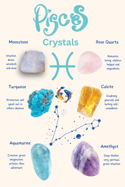 Pisces crystals Crystals For Pisces, Pisces Crystals, Tarot Numerology, Online Psychic, Natural Philosophy, Astrology Tarot, Psychic Powers, Tattoo Design Book, Moonstone Crystal