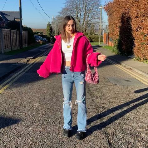 Pink Fluffy Jacket Outfit, Pink Teddy Coat Outfit, Fuzzy Jacket Outfit, Fluffy Jacket Outfit, Pink Fluffy Jacket, Pink Fuzzy Jacket, Pink Teddy Coat, Fluffy Jacket, Fluffy Coat