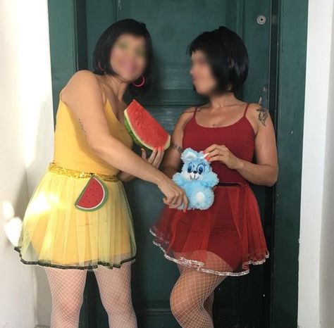 Magali e Mônica.  2019. Ig Baddie, Fantasias Halloween, Cheer Skirts, Selfies, Ootd, Summer Dresses, Halloween, Disney, Dresses