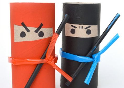 Ninja Crafts, Paper Roll Crafts For Kids, Mummy Crafts, Toilet Paper Roll Art, Toilet Roll Craft, Rolled Paper Art, Toilet Paper Tube, Toilet Paper Crafts, Diy Toilet