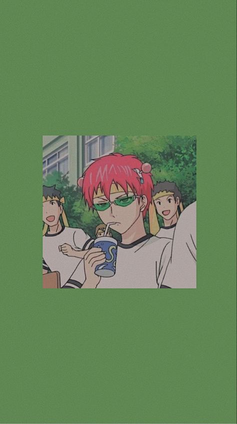 Saiki K Aesthetic, K Aesthetic, Background Collage, Collage Moodboard, Saiki K, Saiki Kusuo, Homescreen Iphone, Aesthetic Wallpaper, Anime