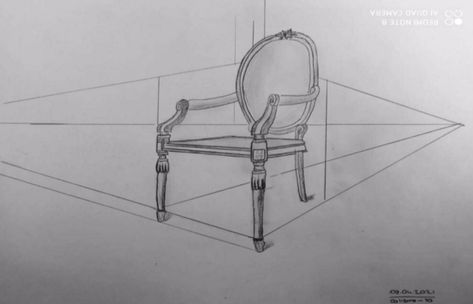 Two Point Perspective, Interior Architecture Drawing, Point Perspective, Perspective Drawing, Drift Cars, Ghost Chair, Architecture Drawing, Interior Architecture, Interior Design