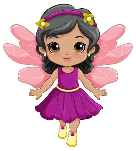 Free vector fairy girl in beautiful dres... | Free Vector #Freepik #freevector #princess-cartoon #cartoon-drawing #cute-fairy #cartoon-svg Fairy Cartoon, Dress Vector, Smiling Girl, Cartoon Svg, Bright Dress, Cartoon Cartoon, Princess Cartoon, Fairy Girl, Open Arms