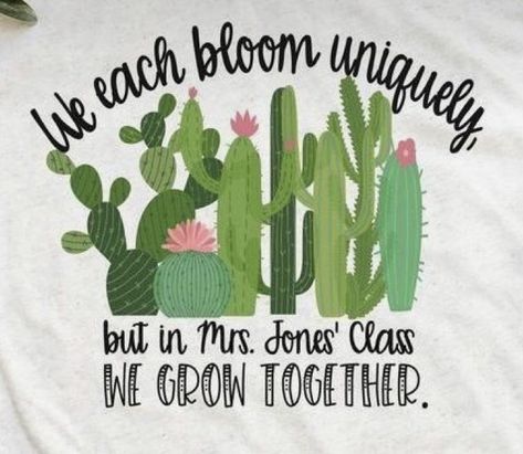 Desert Classroom Decoration Ideas, Bloom Themed Classroom, Cactus Door Classroom, Plant Classroom Themes Elementary, Watch Me Grow Classroom Theme, Plant School Theme, Watch Us Grow School Theme, Garden Themed Bulletin Board, Come Grow With Us Theme