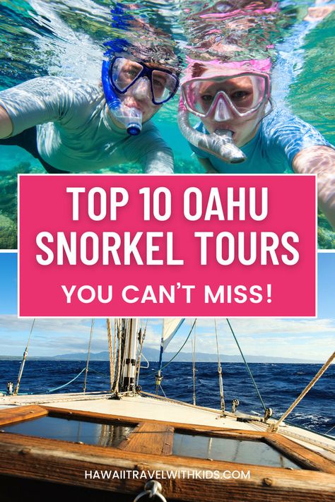 🐢🌴 Looking for the ultimate snorkeling experience on Oahu? Our guide to the top 10 Oahu snorkeling tours showcases the best spots for underwater exploration. Enjoy clear blue waters, diverse marine life, and expert guidance on these carefully selected tours. Ideal for families looking to create lasting vacation memories. Click here to book your Oahu tour and dive into adventure! These are the best snorkeling tours on Oahu worth adding to your Oahu itinerary! Kauai Snorkeling, Maui Snorkeling, Hawaii Things To Do, Maui Beach, Best Snorkeling, Usa Travel Guide, Hawaii Vacation, Tonga, Maui Hawaii