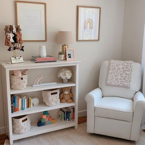 Twin Nursery Ideas, Nursery Bookcase, Twin Nursery, Kids Bookshelf, 3 Shelf Bookcase, 4 Shelf Bookcase, Nursery Bookshelf, Glider And Ottoman, Big Kids Room