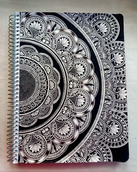 Beautiful mandala art , blacknwhite.. Art Sketches Mandala, A3 Mandala Art, Mandla Mandela Art, Pencil Mandala Art, Hard Mandala Art, Mandala Art Unique Designs, Mandala Art Ideas Creative, Unique Mandala Drawing, Aesthetic Mandala Art