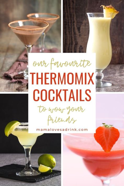 Thermomix Cocktails, Blue Punch Recipe, Strawberry Daiquiri Recipe, Baileys Cocktails, Recipes To Try At Home, Tasty Cocktails, Cocktail Gin, Party Drinks Alcohol, Refreshing Summer Cocktails