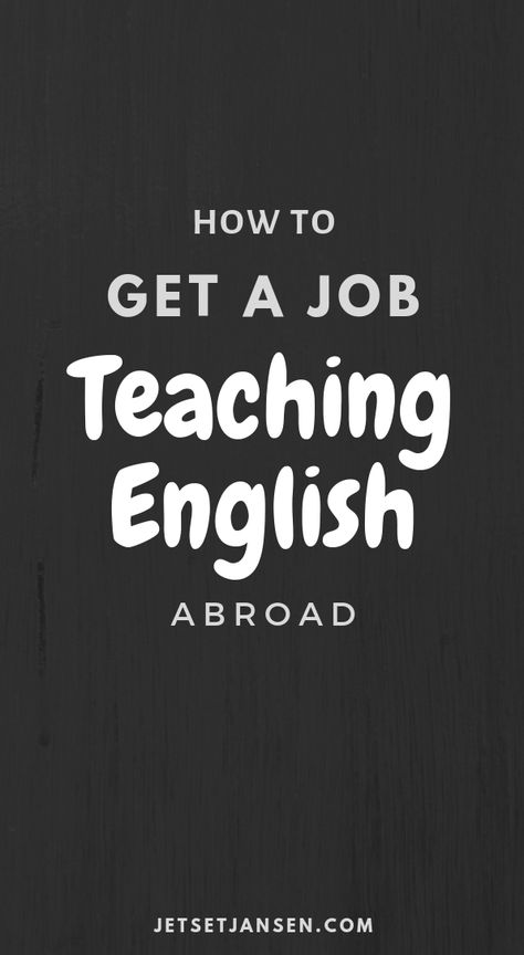 How To Get a Job Teaching English Abroad Teaching Abroad, Online Teaching Jobs, Getting A Job, Knowledge Test, Teaching Online, Teaching English Abroad, Teach Abroad, Teaching Special Education, Teach English