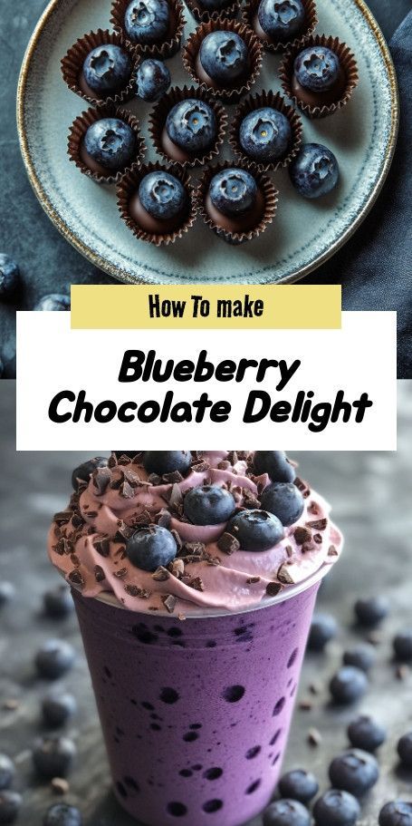 Indulge in Blueberry Chocolate Delight: A Perfect Dessert for Any Occasion! :chocolate_bar::blue_heart: This luscious treat combines fresh blueberries and rich dark chocolate for a heavenly flavor experience. Discover the recipe for this easy, homemade dessert that yields 8 servings, ideal for satisfying your sweet tooth! #BlueberryChocolate #DessertDelight #SweetTooth #BakingLove #ChocolateLover Blueberry Chocolate Cake, Lavender Shortbread Cookies, Mini Pecan Pies, Blueberry Chocolate, Blueberry Lemon Cake, Homemade Dessert, Chocolate Delight, Blueberry Cake, Cinnamon Swirl