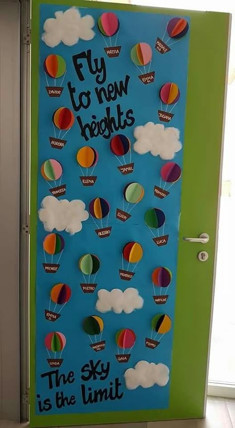 Back To School Bulletin Board & Classroom Door Decor - RecipeMagik Kg2 Classroom Decoration, Kindergarten Door Decorations, Class Door Decorations, School Door Decorations, School Board Decoration, Classroom Doors, School Doors, Preschool Classroom Decor, Toilet Paper Crafts