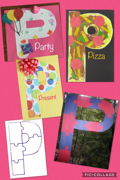 P Is For Craft Preschool, Preschool Letter P Crafts, P Letter Craft, P Is For Craft, P Crafts For Preschool, P Is For, Letter P Crafts For Preschoolers, Letter P Activities For Preschool, Phonics Crafts