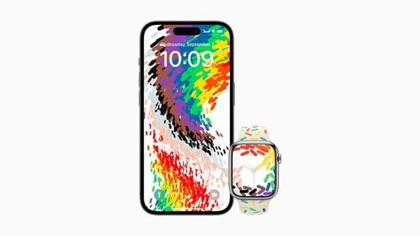 Download Apple's New Pride Wallpaper for iPhone Here - iClarified Macbook Pro Wallpaper, Pride 2023, Support Lgbtq, Matching Watches, Macbook Air Wallpaper, Ipad Pro Wallpaper, Iphone Wallpaper Ios, Wallpaper For Iphone, Apple New