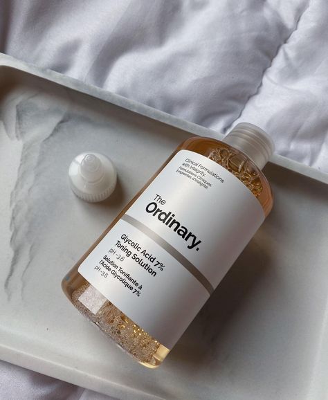 TAYLOR| Beauty & Lifestyle on Instagram: “Glycolic Acid 7% Toning Solution from the Ordinary This is a chemical exfoliant in the form of a toner. & UNDER $10 Glycolic Acid helps…” The Ordinary Acne, The Ordinary Glycolic Acid, Glycolic Acid Toner, Congested Skin, Exfoliating Toner, Alpha Hydroxy Acid, Skin Radiance, Maquillaje Natural, Face Skin Care