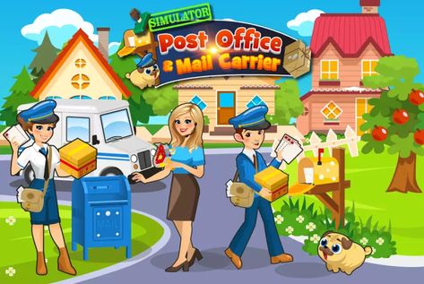 Video Game: Post Office & Mail Carrier Mail Carrier, Post Office, Children Illustration, Video Games, Family Guy, Fictional Characters, Art