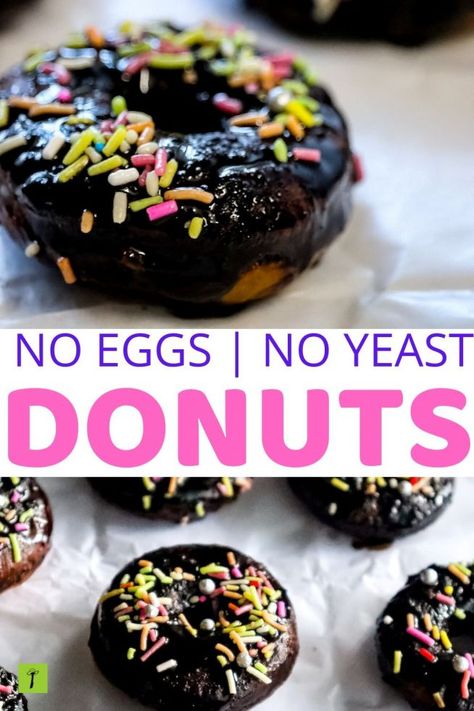 Soft and Fluffy Eggless Donuts without Yeast - Recipe Magik Donuts Without Eggs, Eggless Donut Recipe Without Yeast, No Egg Donut Recipe, Donut Recipe Without Eggs, Eggless Doughnut Recipe, Donut Recipe Without Yeast, Eggless Donut Recipe, Donut Recipe No Yeast, Mini Donut Maker Recipes