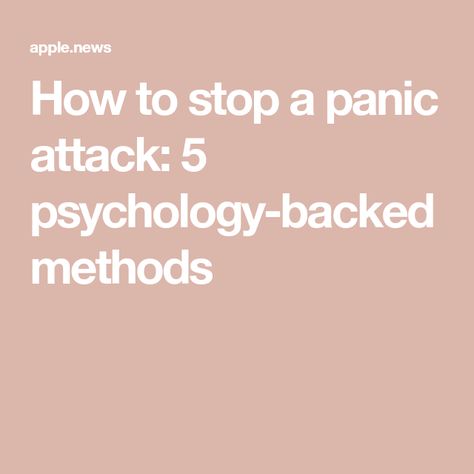 How to stop a panic attack: 5 psychology-backed methods Feeling Faint, Upset Stomach, Feeling Hot, People Struggle, Cognitive Behavioral Therapy, Feeling Sick, Behavioral Therapy, Human Emotions, Psychologist