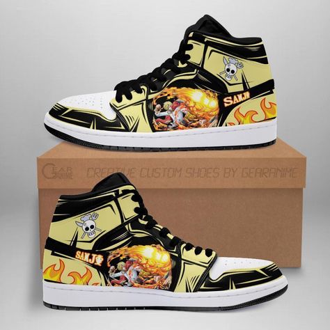 One Piece Shoes, Straw Hat Pirates, Custom Jordans, Supreme Wallpaper, Shoes Diy, Anime Shoes, Jordan Sneakers, High Sneakers, Hype Shoes