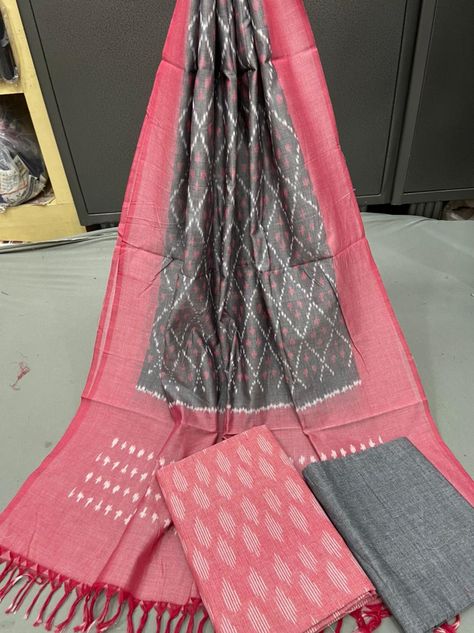 Dress Materials Designs Latest, Chudithar Design, Cotton Dress Materials With Price, Cotton Dress Indian, Ikkat Dress Materials, Ikkat Dresses, Salwar Suit Designs, Ikat Dress, Cotton Dress Material