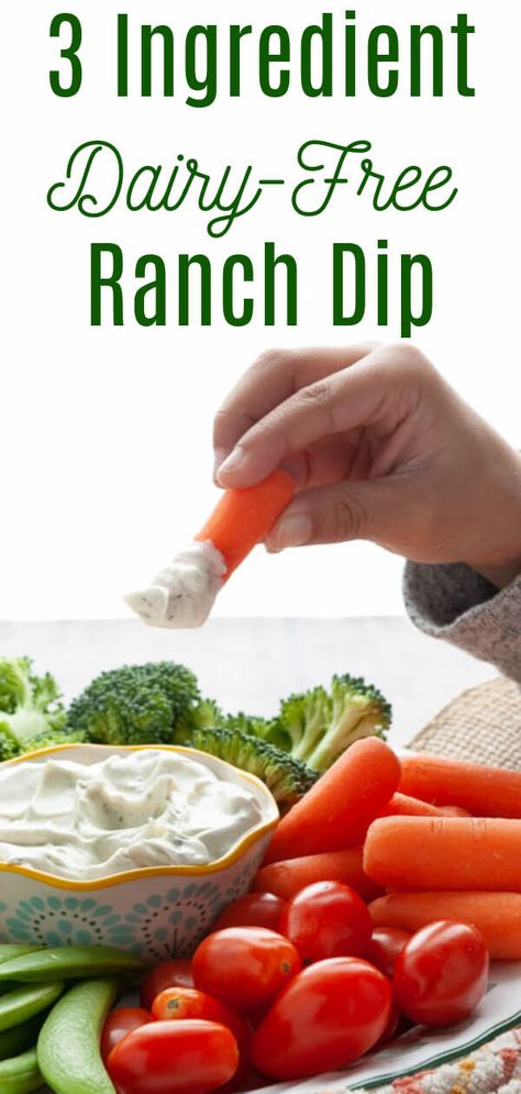 Allergy Friendly Appetizers, Dairy Free Veggie Dip, Dairy Free Dip Recipes, Vegan Ranch Dip, Allergy Awesomeness, Dairy Free Dips, Ranch Dip Recipe, Vegetable Dip, Vegan Ranch