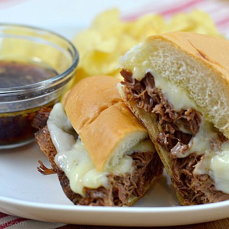 Easy Slow Cooker French Dip, Slow Cooker French Dip Sandwiches, Slow Cooker French Dip, French Dip Recipes, French Dip Crock Pot, Hoagie Sandwiches, French Dip Sandwiches, Dip Sandwiches, London Broil