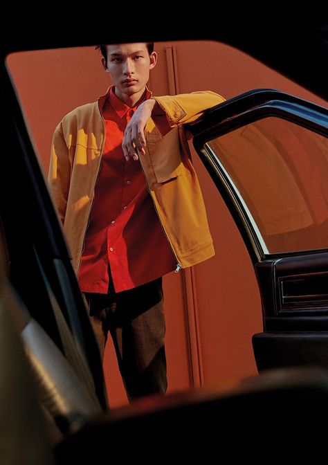 Huang Shixin Models ZARA MAN Spring Summer 2020 Collection Car Photo Shoot Ideas, Retro Car Photoshoot, Men Cars Photography, Car Shoot, Strong Woman Tattoos, Beautiful Women Quotes, Handsome Men Quotes, Car Poses, Woman Sketch