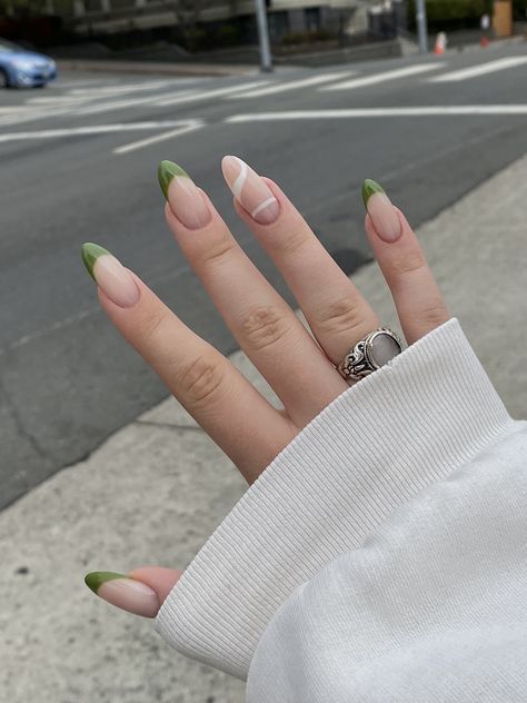 Two Tone Nail Designs, Summer Nail Inspiration, Spring Acrylic Nails, Minimal Nails, Her Nails, Casual Nails, Classy Acrylic Nails, Soft Nails, Minimalist Nails