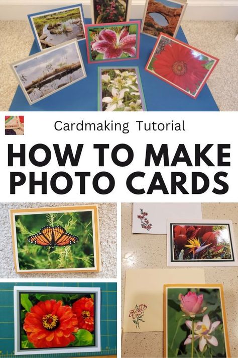 Make an Easy DIY Photo Greeting Card using your own photos with our step-by-step photo tutorial. Photo Insert Cards, Snail Mail Inspiration, Snail Mail Art, Diy Gifts For Men, Art Trading Cards, Cardmaking And Papercraft, Photo Greeting Cards, Unique Diy Gifts, Fun Craft