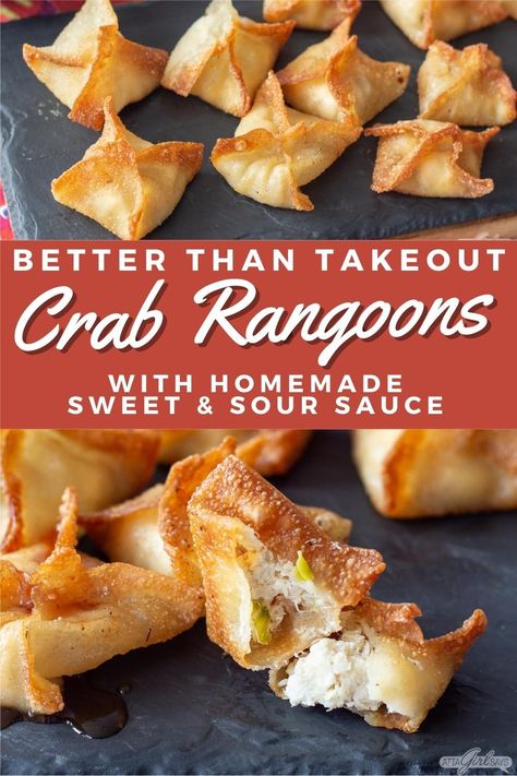 Cream Cheese Crab Wantons, Red Lobster Crab Stuffed Shrimp Rangoon Recipe, Chinese Buffet Crab And Cheese, Crab Rangoon Puff Pastry, Sweet Crab Rangoon Recipe, Fake Crab Meat Recipes, Crab Stick Recipe Ideas, Crab Puffs Recipe, Canned Crab Meat Recipes