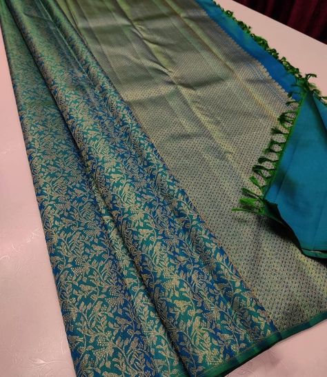 Our price-14499+$ Market price-20000+ Pure kanchipuram silk sarees handwoven with 2 g pure jari without border brocade pattern Saree Without Border, Sarees Ideas, Saree Combination, Wedding Matching Outfits, Brocade Pattern, Silk Sarees With Price, Traditional Silk Saree, Pure Kanchipuram Silk Sarees, Fancy Blouse