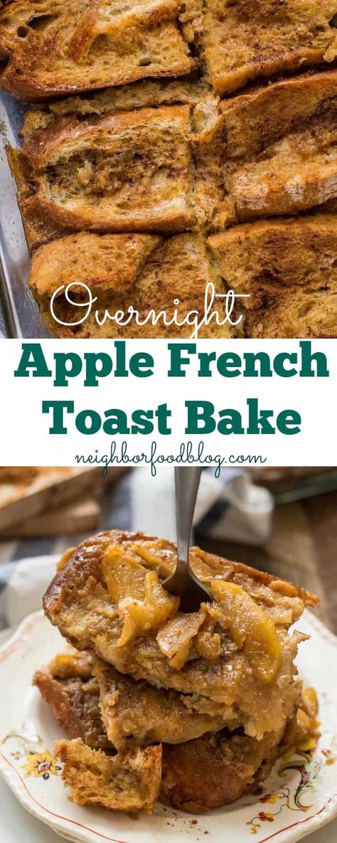 Breakfast Party Table, Overnight Apple French Toast, Apple French Toast Bake, Apple French Toast Casserole, Apple French Toast, French Toast Bake Recipe, French Toast Casserole Overnight, Ideas For Breakfast, Overnight French Toast