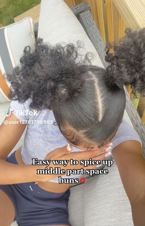 School Natural Hairstyles, Back To School Natural Hairstyles, Natural Hairstyles Braids, Space Bun, Hairstyles Photos, Natural Hair Bun Styles, Curly Hair Videos, Birthday Hairstyles, Braided Bun Hairstyles