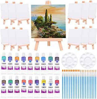 Canvas And Easel, Art Party Supplies, Art Kits For Kids, Easel Painting, Sip N Paint, Paint Tubes, Colored Pencil Set, Painting Canvases, Pallet Painting